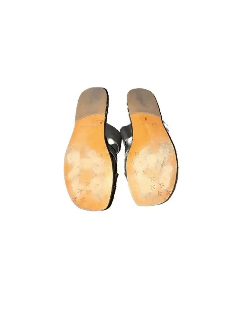 Beek Bittern Leather Slide Sandals in Black